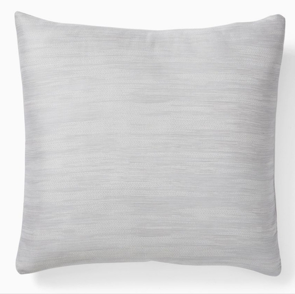 Silky TENCEL™ Striated Euro Sham, Frost Gray, Retail Price $$49.00US - Picture 1 of 9